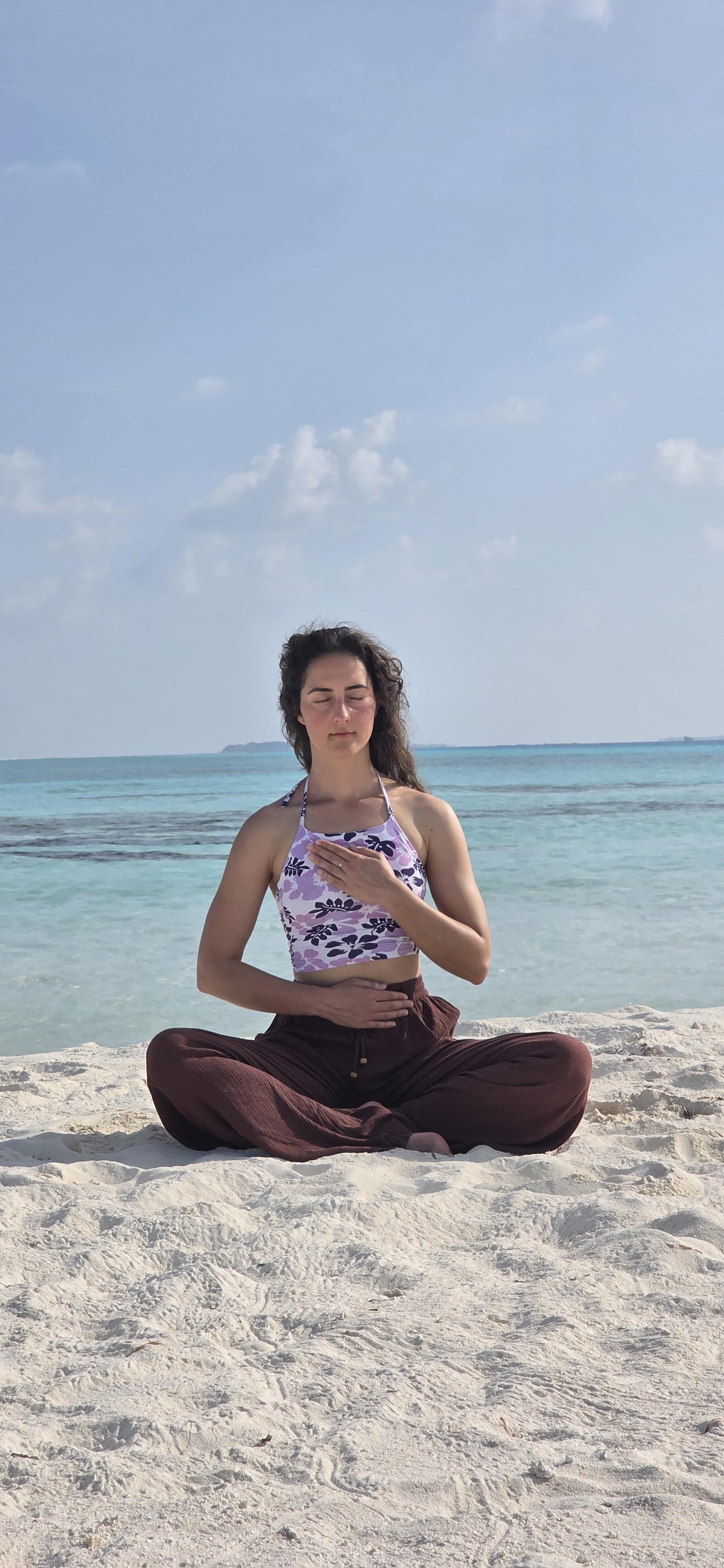 Studio yoga class