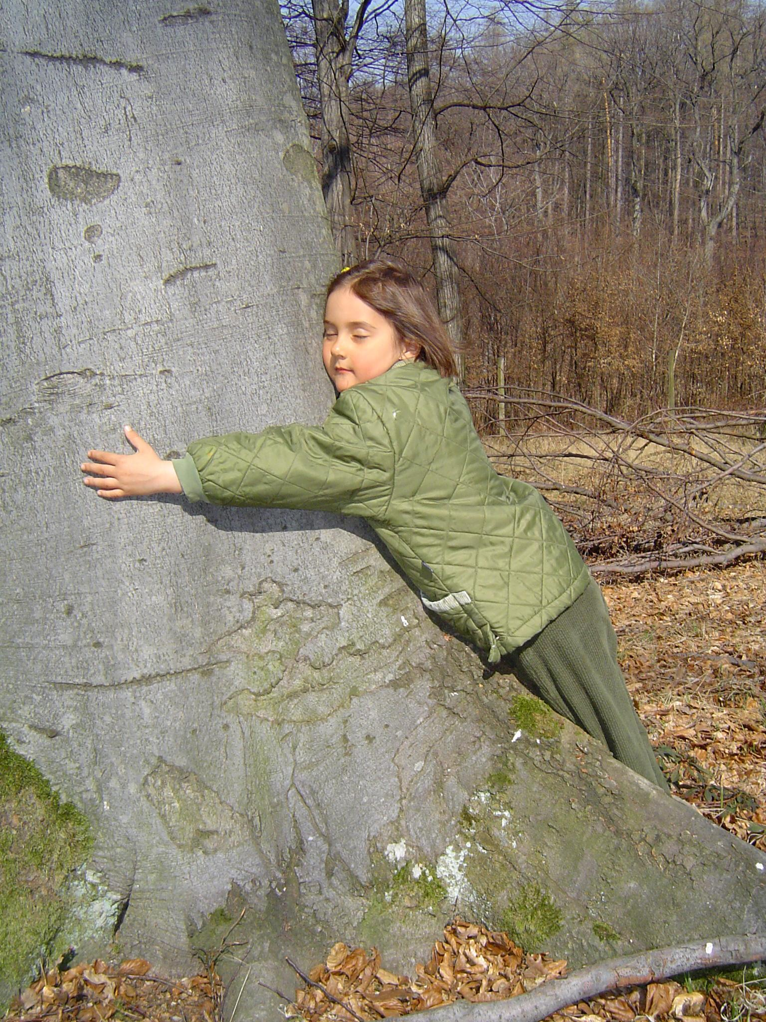 Zuzana as a child with nature